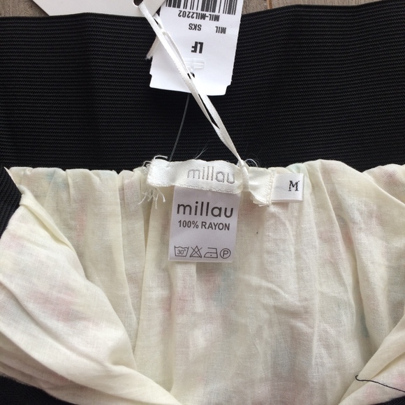 MILLAU LF Store Cream Floral Skirt NWT $116 - Picture 4 of 5